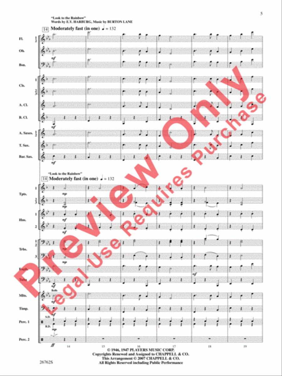 Rainbows Concert Band scores gallery preview page 6