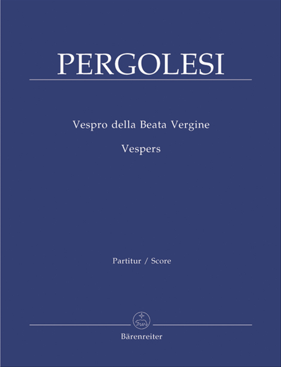 Vespro della Beata Vergine / Vesper 4-Part scores gallery preview page 1