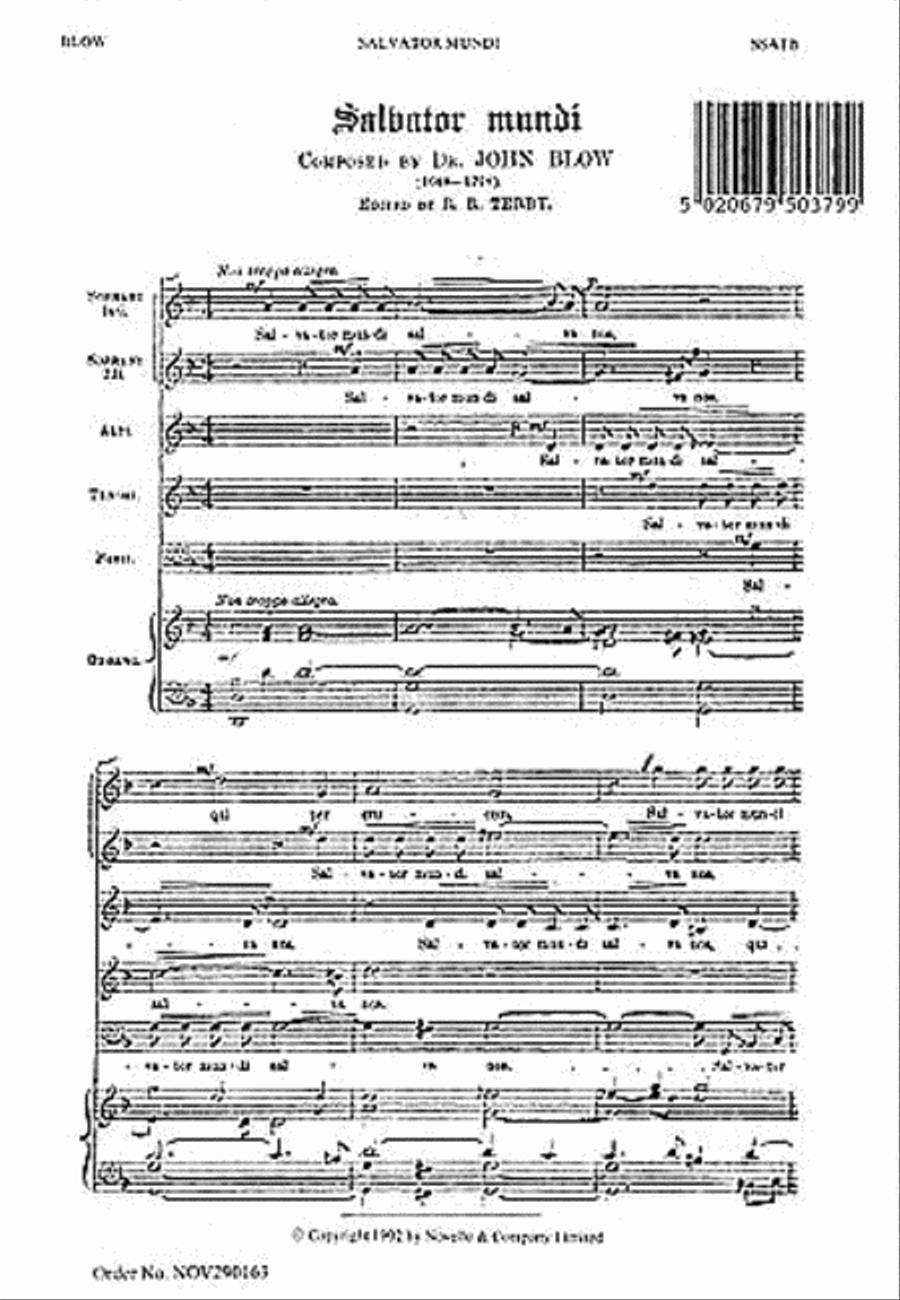 Salvator Mundi SSATB scores gallery preview page 1