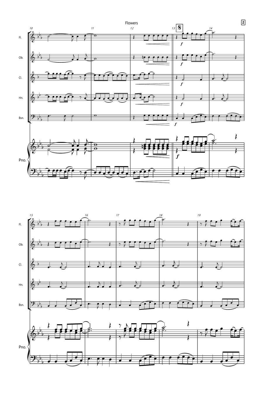 Flowers Small Ensemble scores gallery preview page 2