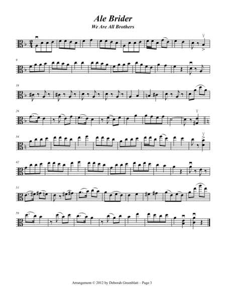 Klezmer Trios for Strings - Viola A