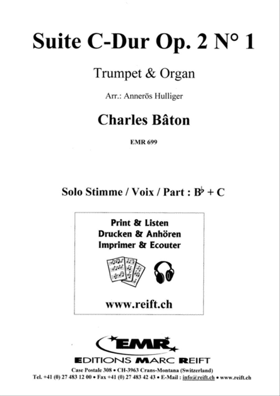 Suite C-Dur Op. 2 No. 1 Piccolo Trumpet scores gallery preview page 2