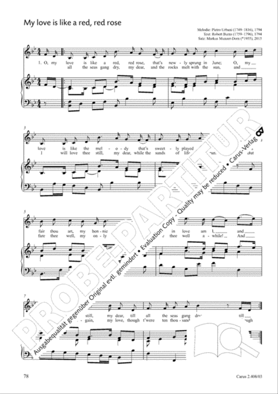 Love songs. Collection for voice & piano. 80 arrangements for weddings and celebrations Voice scores gallery preview page 57