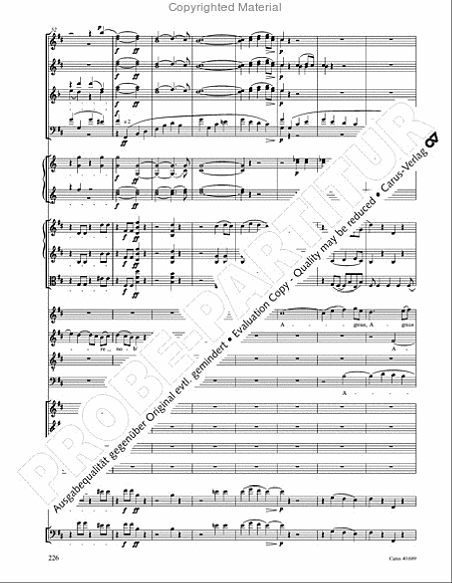 Missa solemnis Missa solemnis 4-Part scores gallery preview page 242