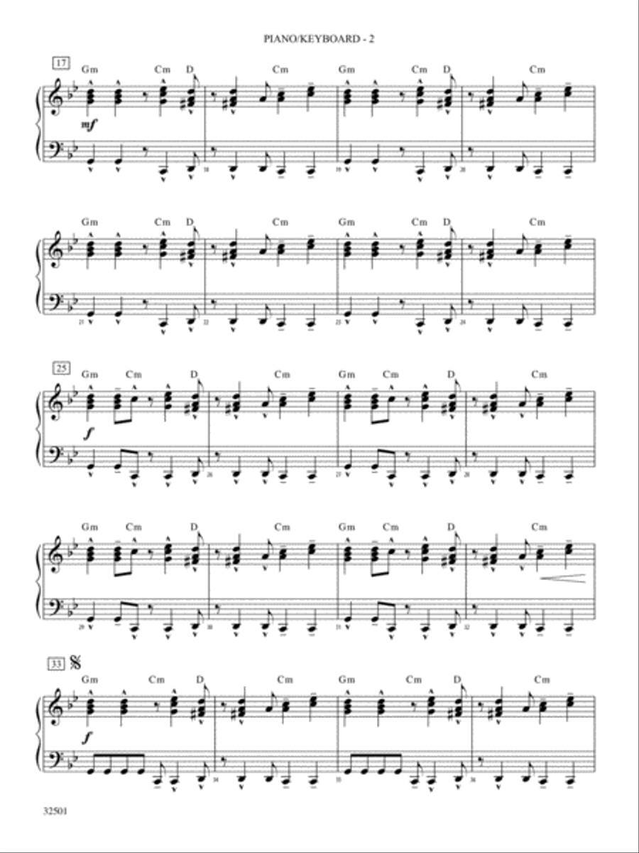 Let's Get Loud: Piano Accompaniment Concert Band scores gallery preview page 2