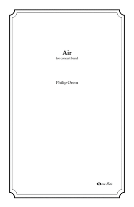 Book cover for Air - score and parts