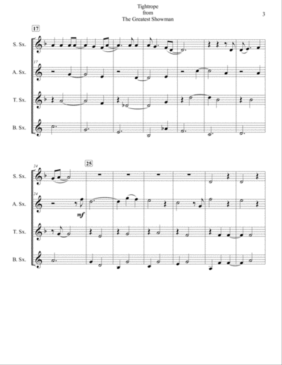Tightrope Woodwind Quartet scores gallery preview page 3