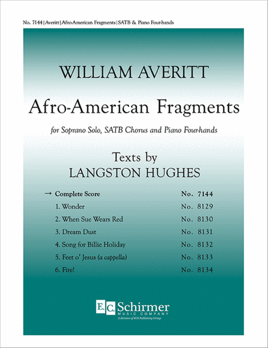 Afro-American Fragments Afro-American Fragments 4-Part scores gallery preview page 1