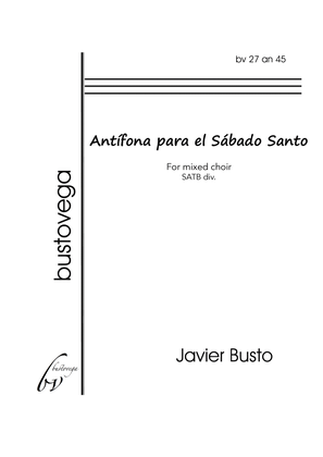 Book cover for ANTÍFONA PARA EL SÁBADO SANTO