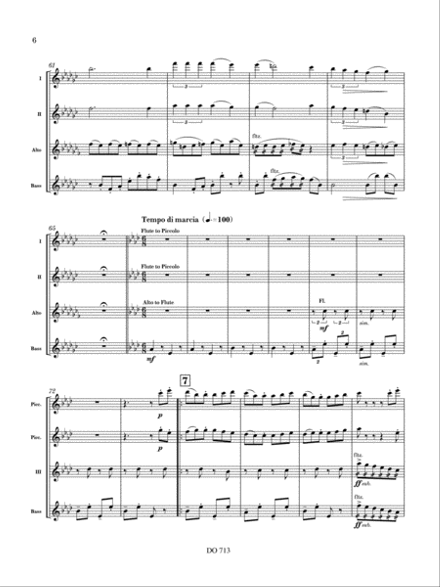 La Botella La Botella Flute Quartet scores gallery preview page 6