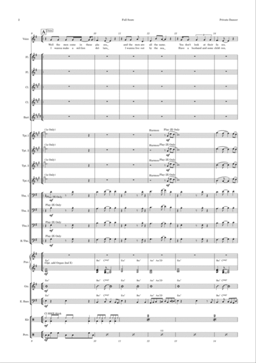 Private Dancer Jazz Ensemble scores gallery preview page 2