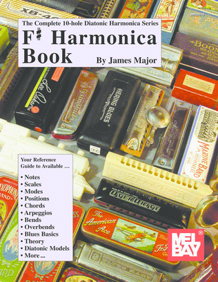 Book cover for Complete 10-Hole Diatonic Harmonica Series: F# Harmonica Book