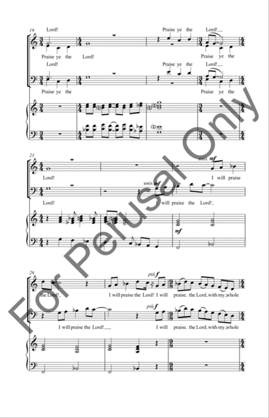 Psalm 111 4-Part scores gallery preview page 4