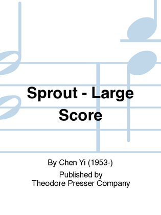 Book cover for Sprout - Large Score