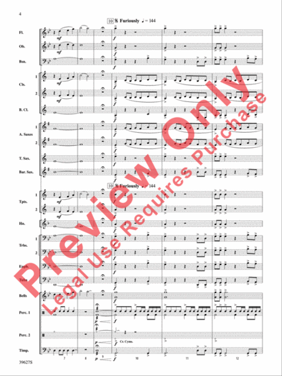 Flash Flood Concert Band scores gallery preview page 5