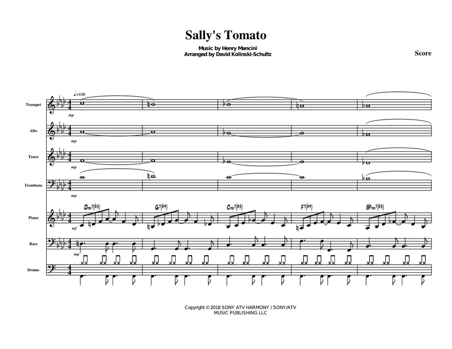 Sally's Tomato Jazz Ensemble scores gallery preview page 4