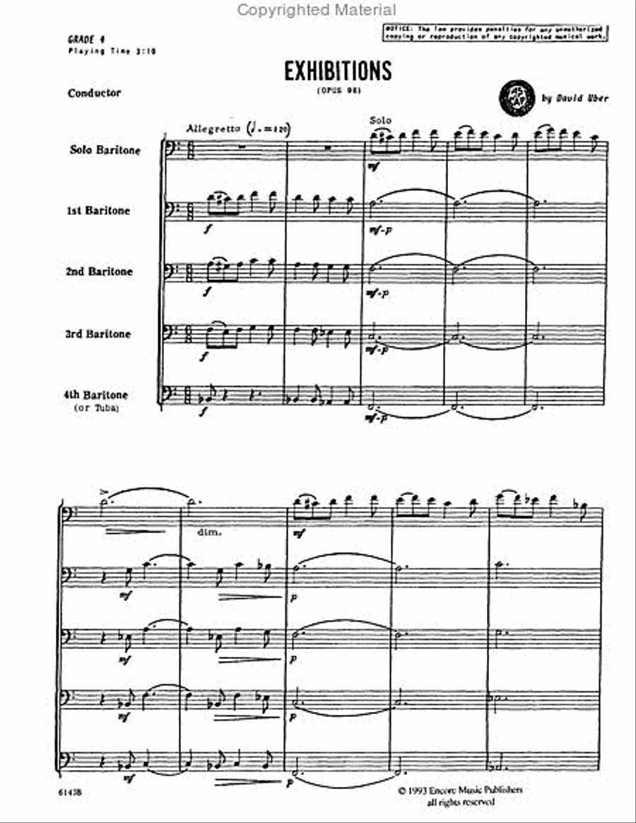Exhibitions Euphonium scores gallery preview page 2