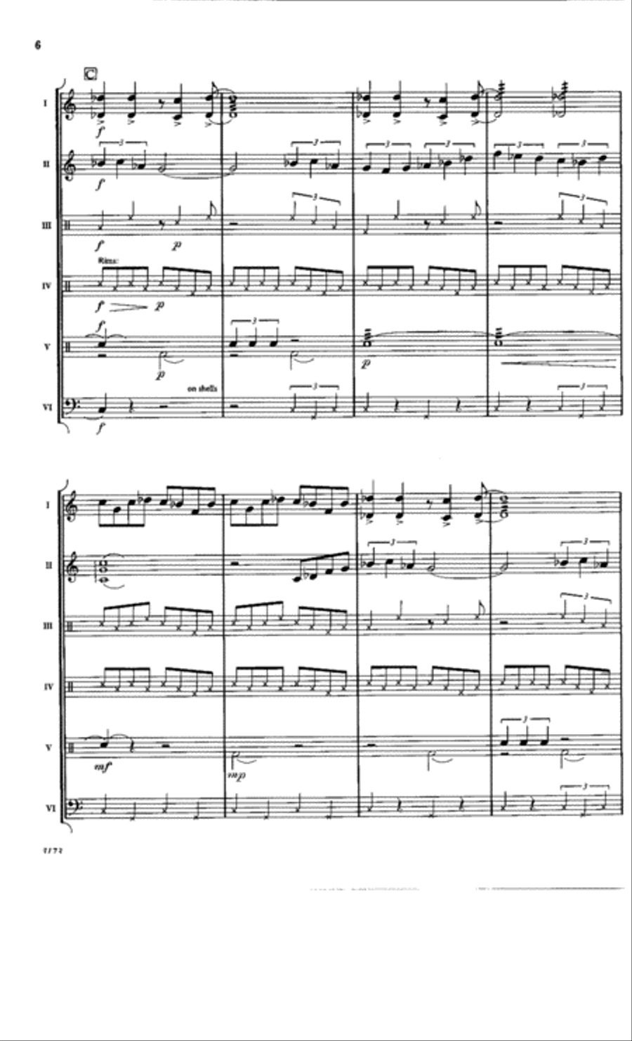 The Winding River Percussion Ensemble scores gallery preview page 6