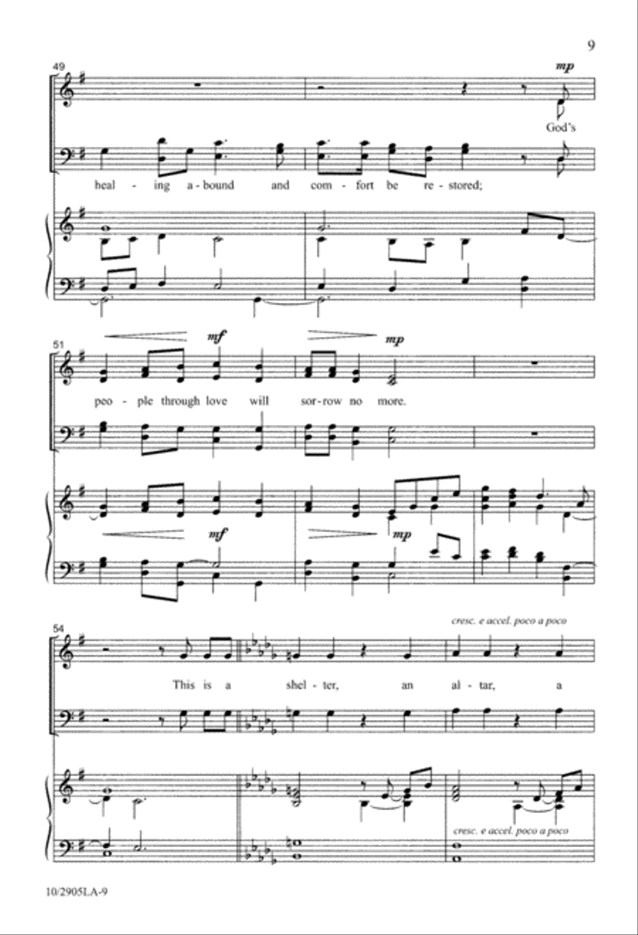Shout to the Lord a New Song 4-Part scores gallery preview page 9