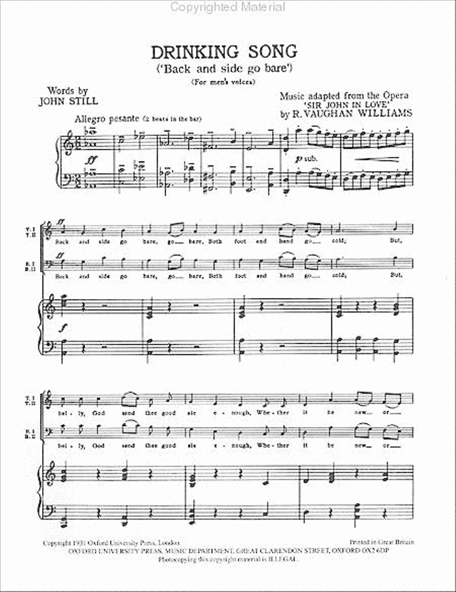 Drinking Song TTBB scores gallery preview page 2