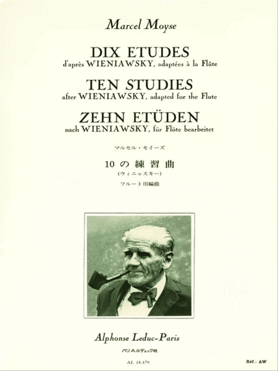 Ten Studies After Wieniawsky Flute Solo scores gallery preview page 1