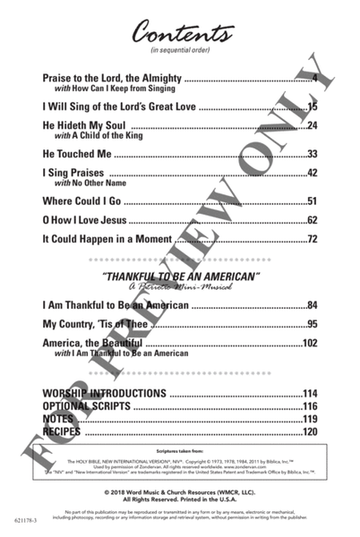 Well Seasoned Praise 4 - Choral Book