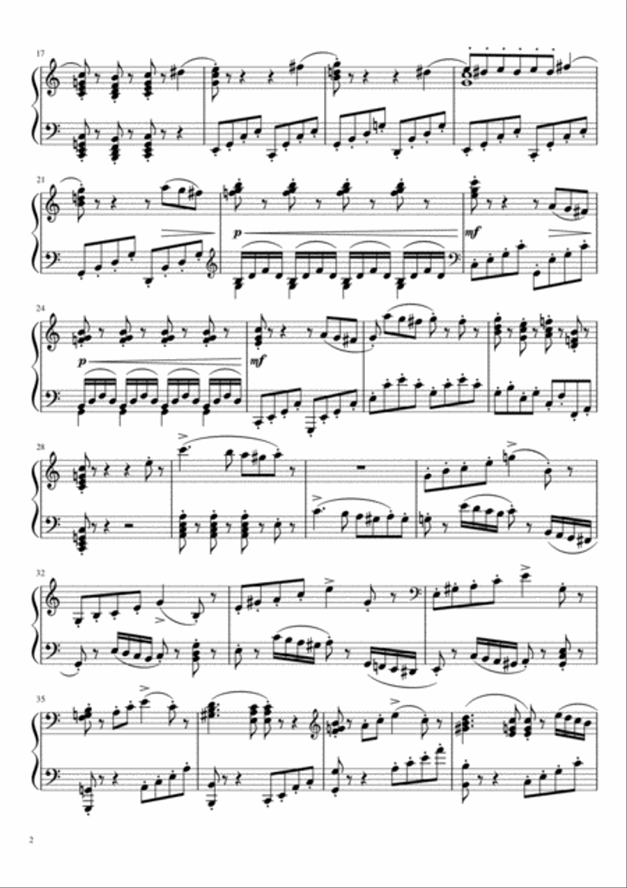 Prelude in C major Prelude in C major Piano Solo scores gallery preview page 2