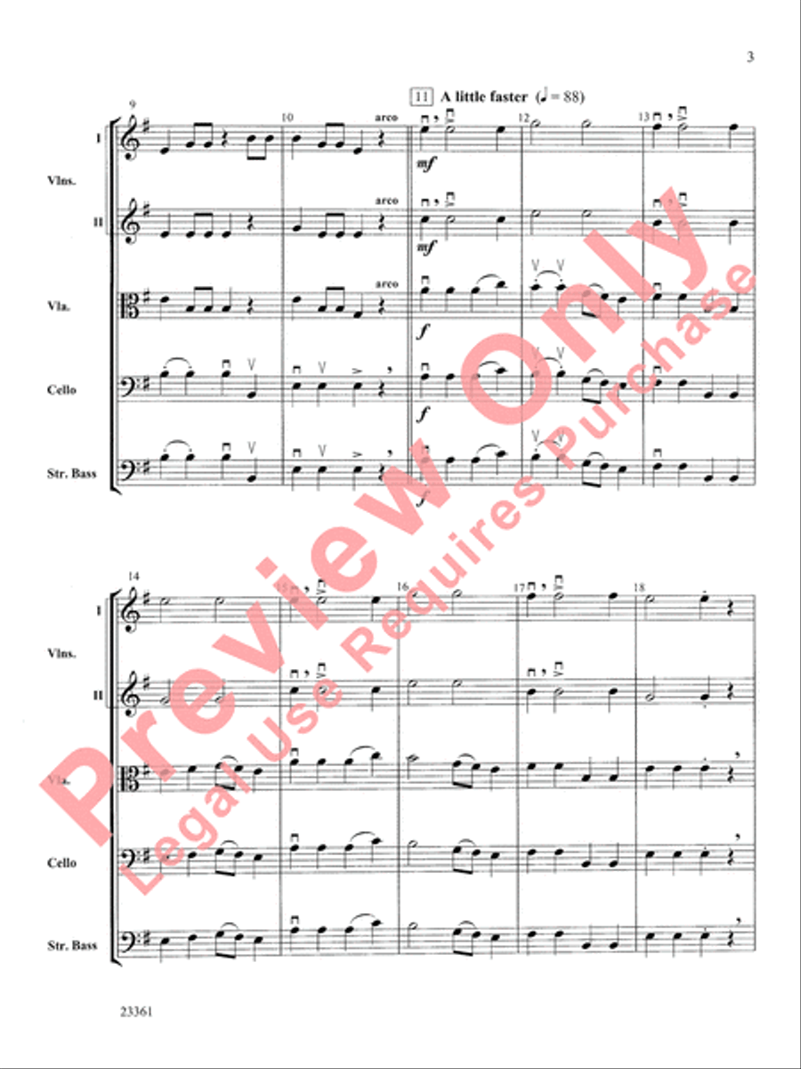 Spin, Dreidel, Spin String Orchestra scores gallery preview page 4