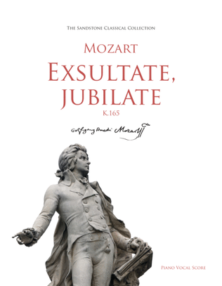 Book cover for Exsultate, jubilate, K.165 Piano Vocal Score (Letter Size) feat. Mozart Alleluja