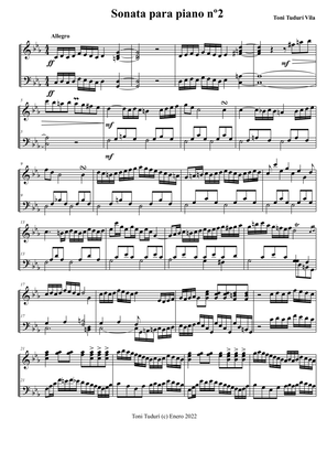 Piano Sonata nº2 in C minor - Toni Tudurí