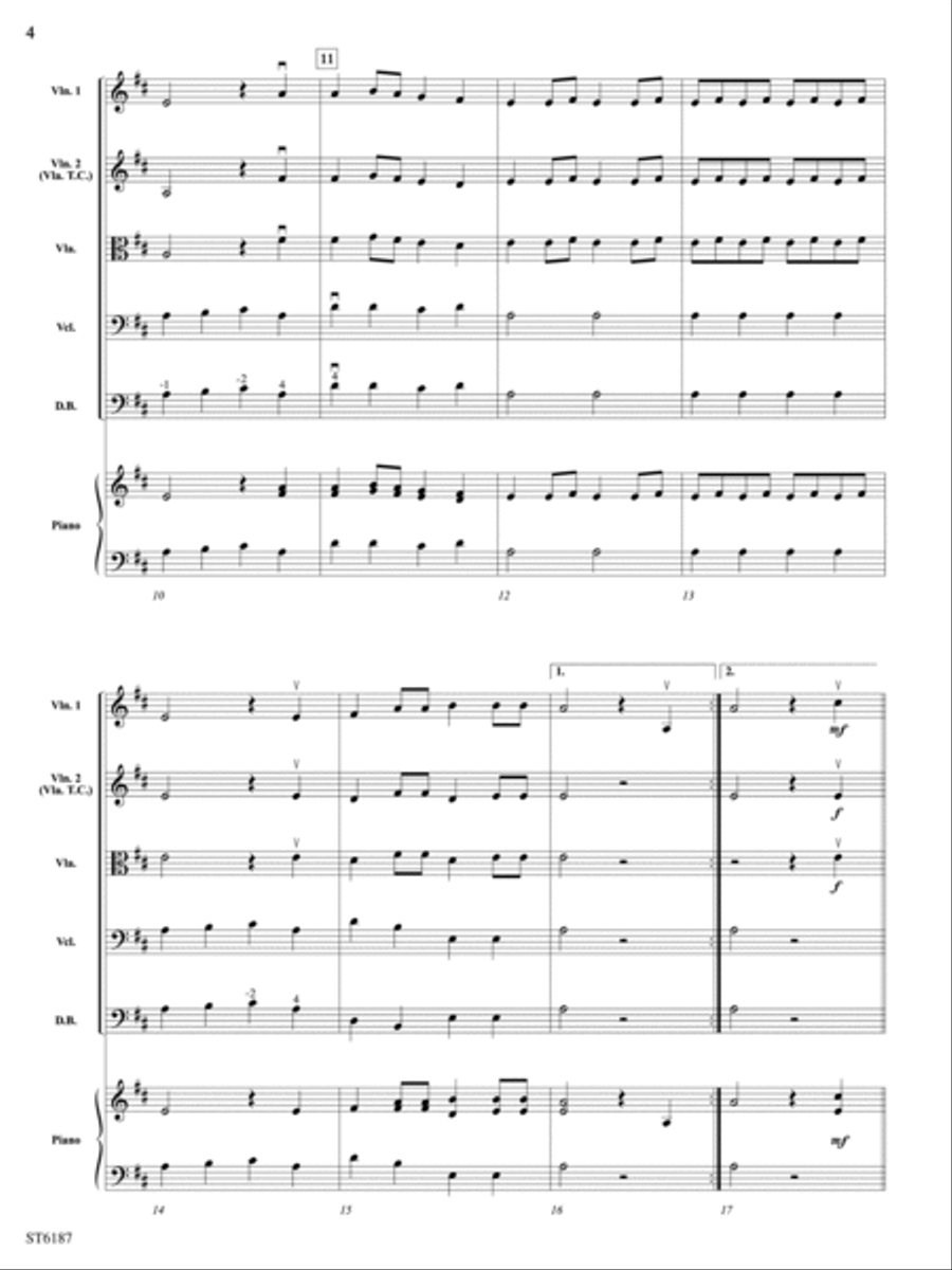 Music for the Royal Fireworks: Score String Orchestra scores gallery preview page 4