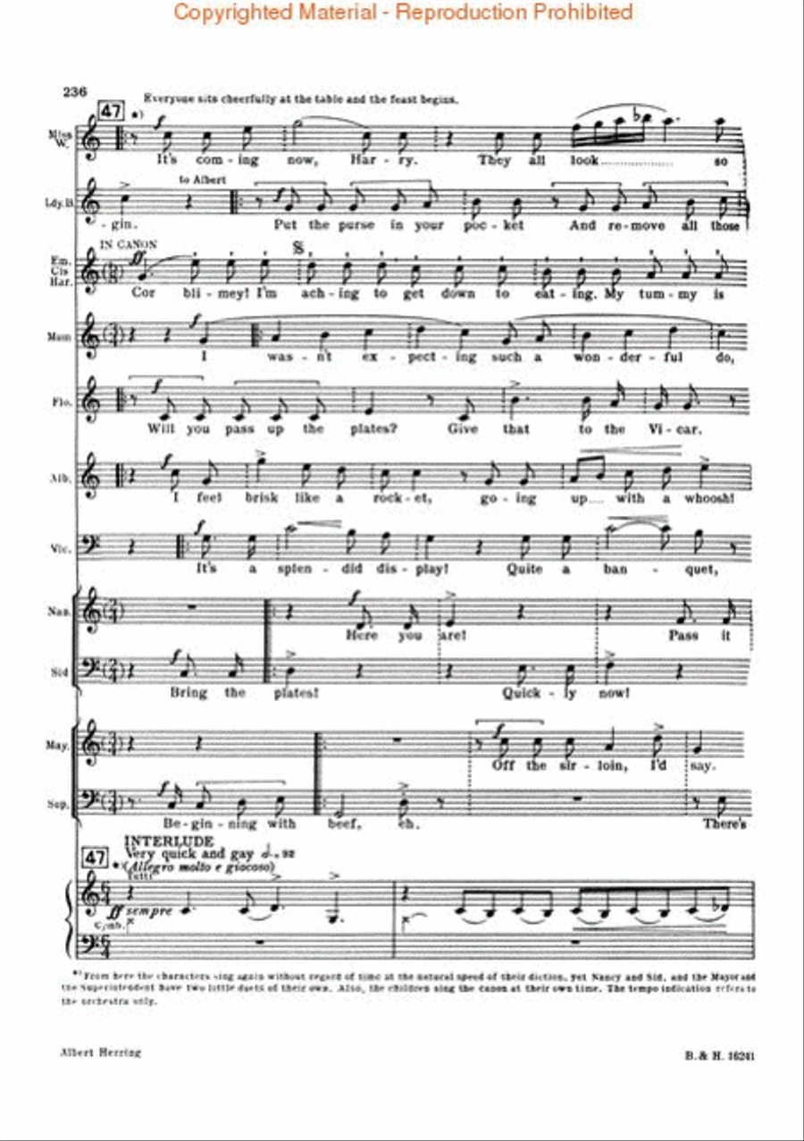 Albert Herring, Op. 39 Orchestra scores gallery preview page 4