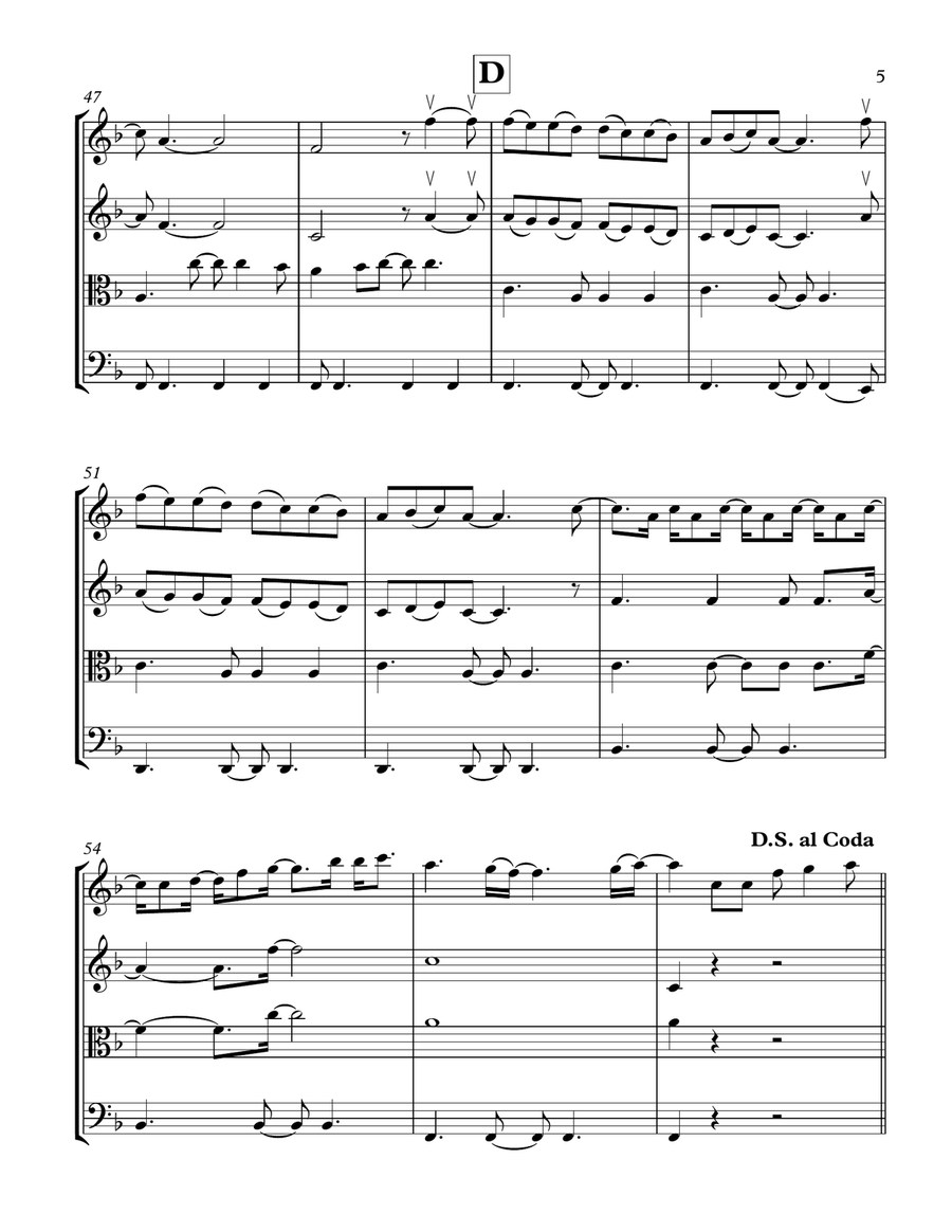 Just The Way You Are String Quartet scores gallery preview page 5