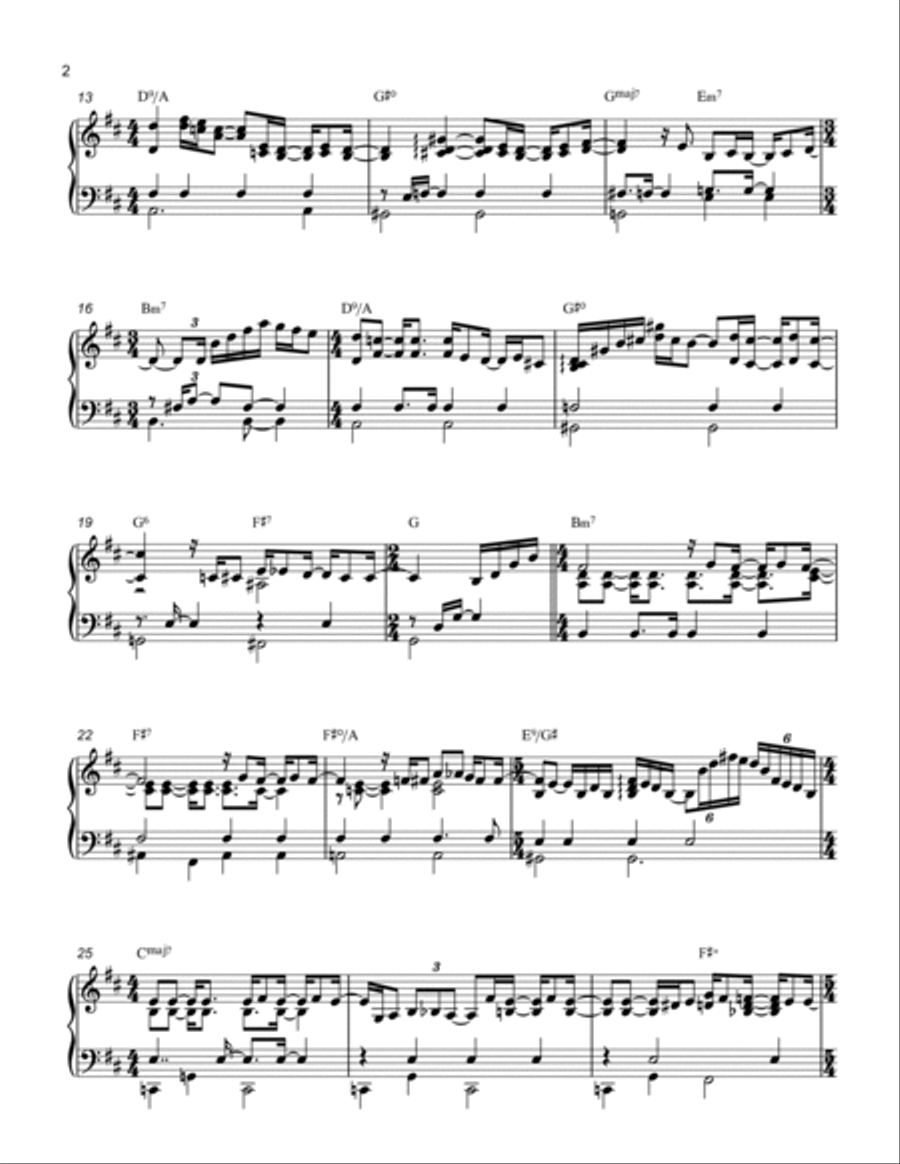 Insensatez | Tom Jobim e Vinicius de Moraes Piano Solo scores gallery preview page 2