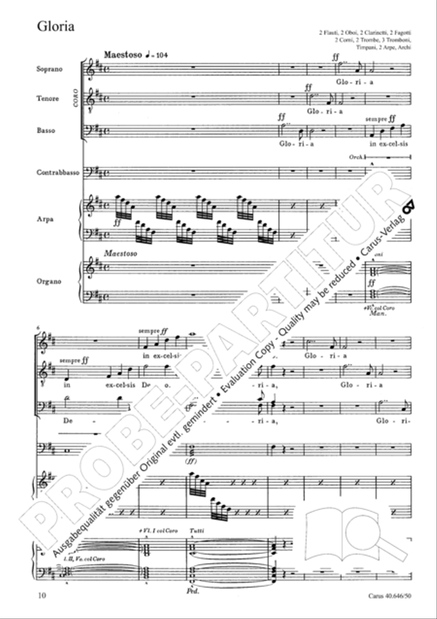 Mass in A major STB scores gallery preview page 12