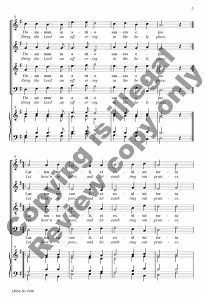 Tollite hostias Enter the Holy Gates (Choral Score) image number null