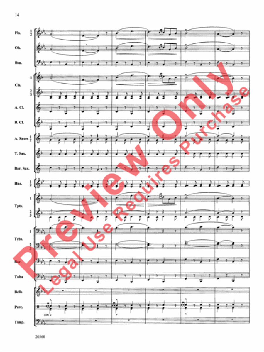 Marche Lorraine Concert Band scores gallery preview page 15
