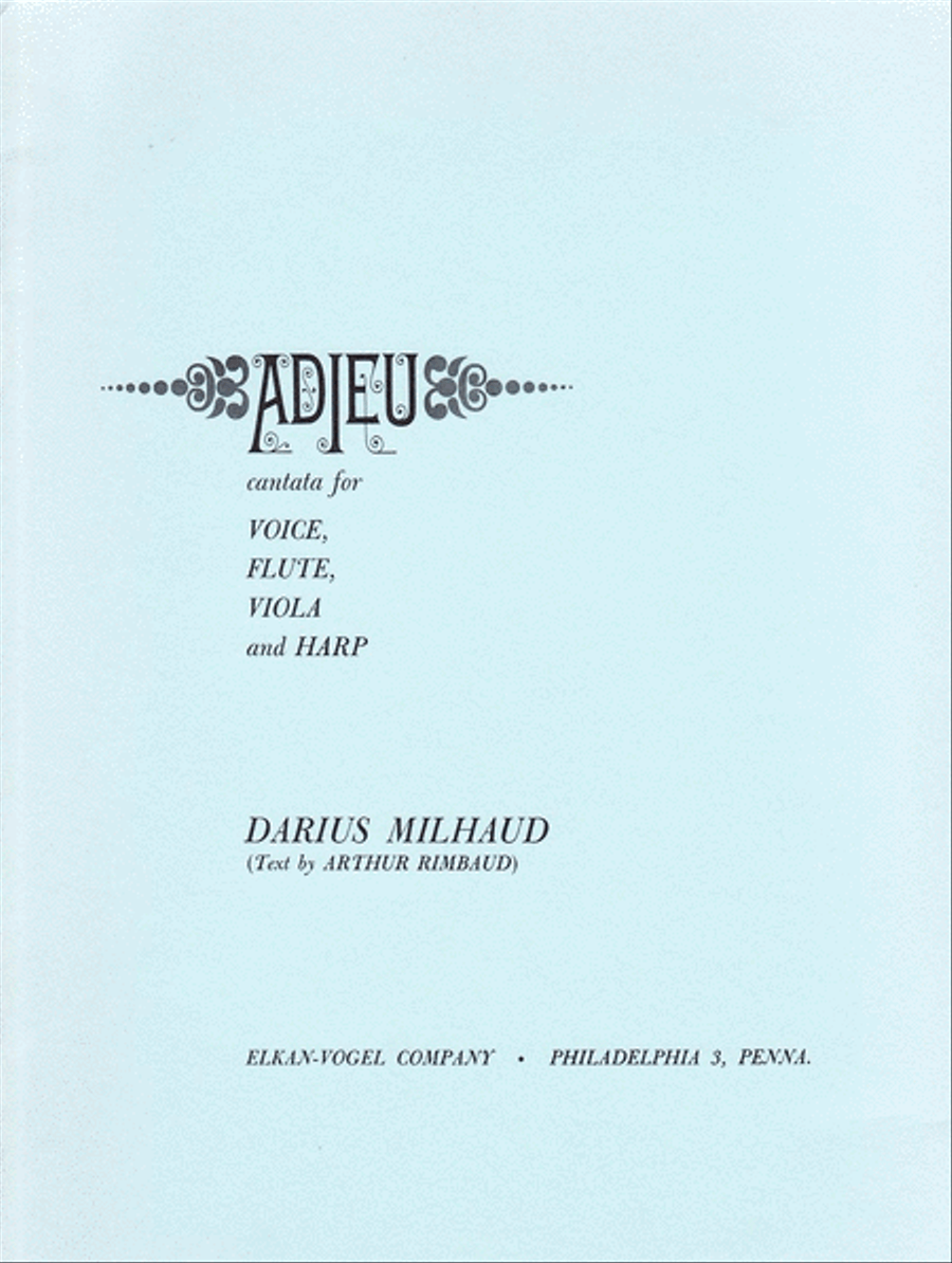 Adieu Chamber Music scores gallery preview page 1