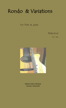 Book cover for Ernst, Rondo & Variations for flute & guitar
