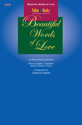 Book cover for Beautiful Words of Love - SATB