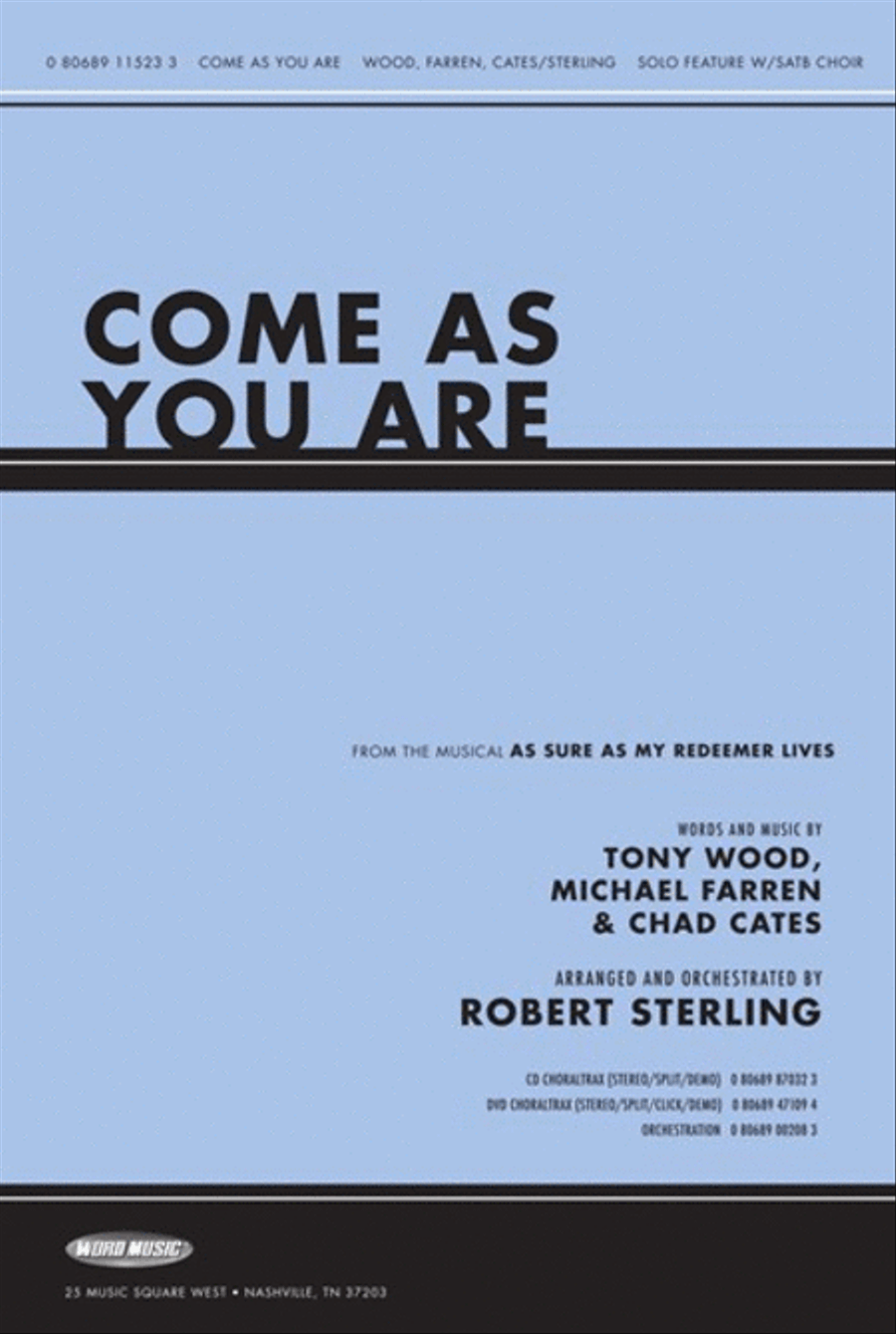 Come As You Are - Anthem 4-Part scores gallery preview page 1