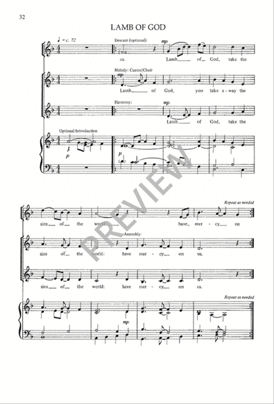 A Mass of Life 4-Part scores gallery preview page 32