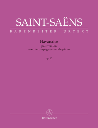 Book cover for Havanaise for Violin and Piano op. 83