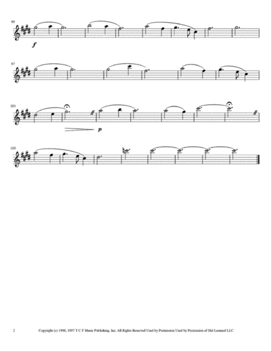 Once Upon A December from the Twentieth Century Fox Motion Picture ANASTASIA Flute Solo scores gallery preview page 2