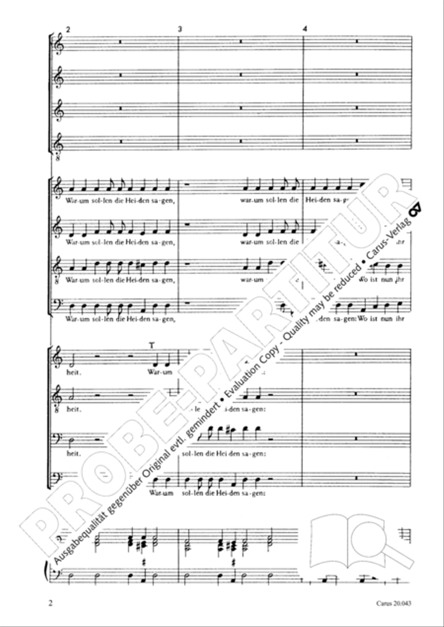 Nicht uns, Herr, sondern deinen Namen 4-Part scores gallery preview page 3