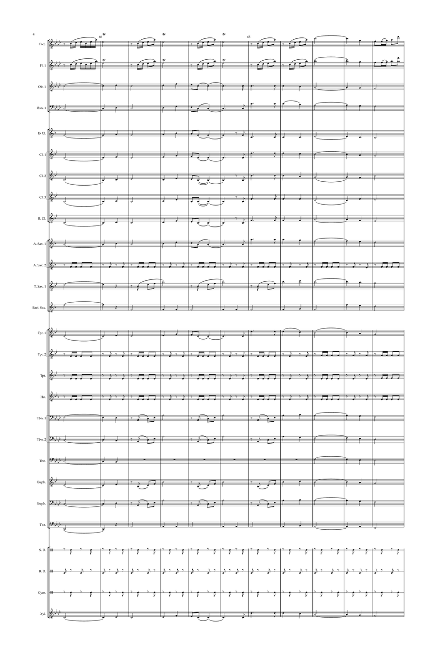 March Carnival March Carnival Concert Band scores gallery preview page 4