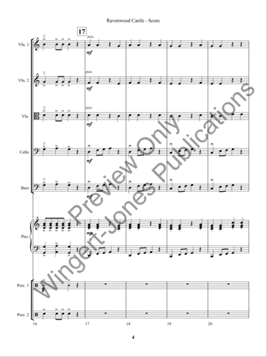 Ravenwood Castle (Score) Ravenwood Castle (Score) String Orchestra scores gallery preview page 7
