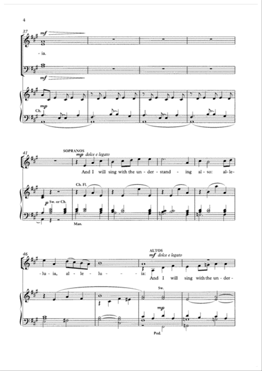 I will sing with the spirit 4-Part scores gallery preview page 4