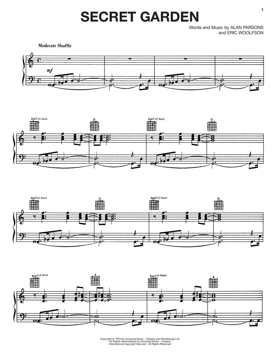 Secret Garden Acoustic Guitar scores gallery preview page 1
