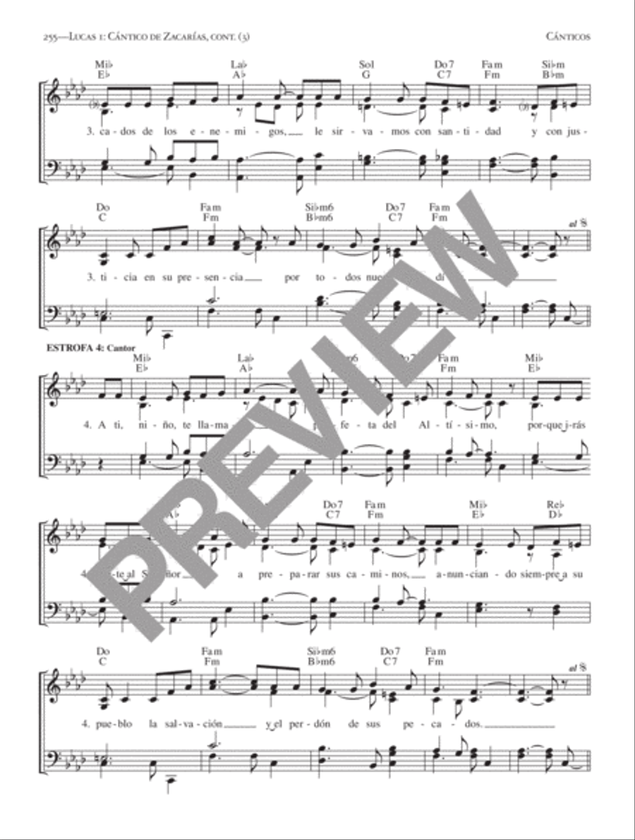 Flor y Canto Tercera Edición [Keyboard Accompaniment] Piano and Keyboard scores gallery preview page 17